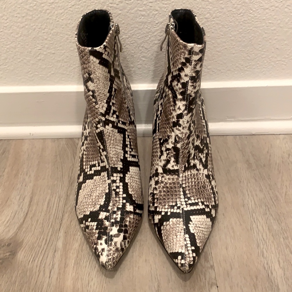 JustFab Natural Snake Boots
